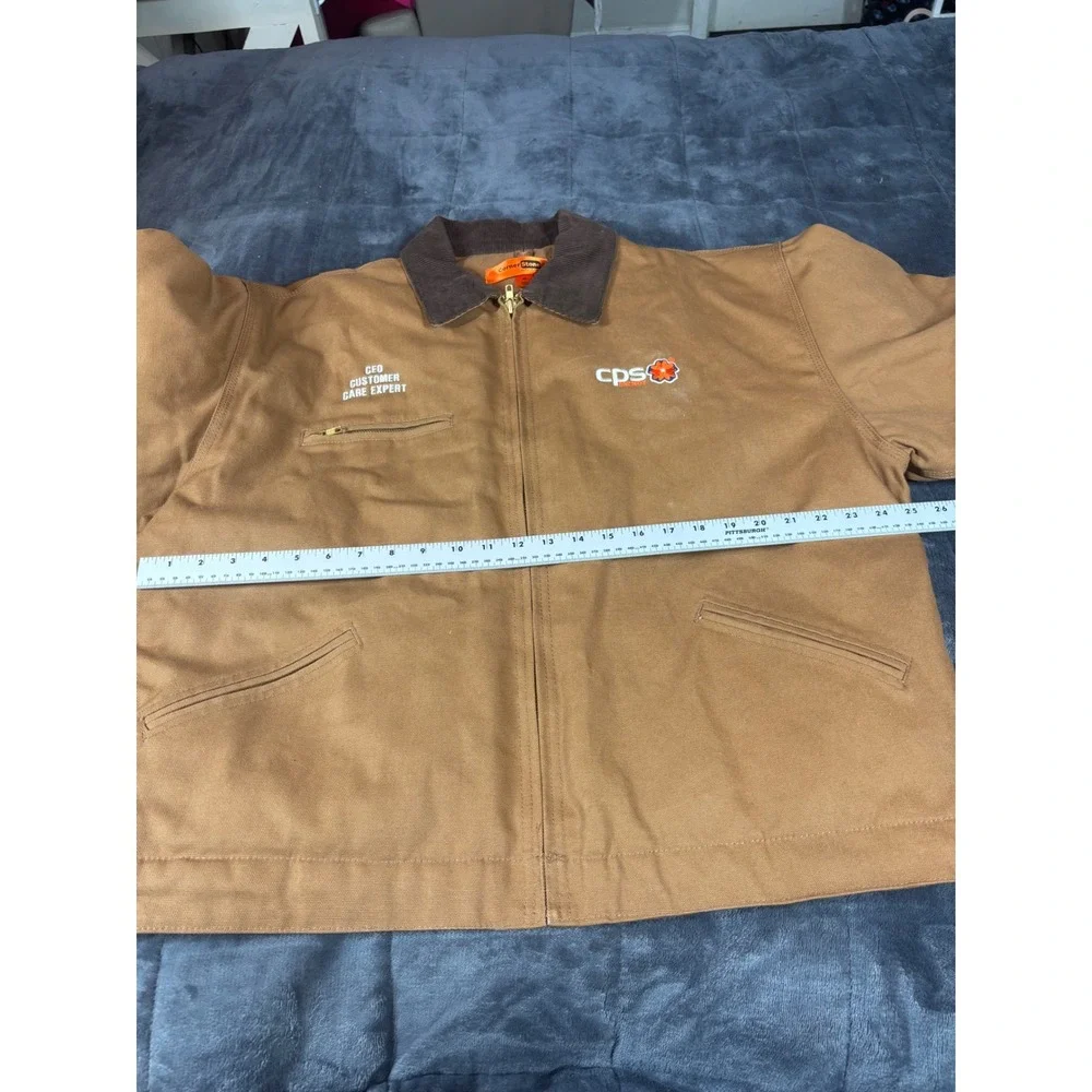 CornerStone Mens Work Jacket Brown CPS‎ Energy CEO Customer Care Expert XL